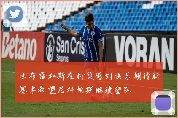 法布雷加斯在科莫感到快乐期待新赛季希望尼科帕斯继续留队